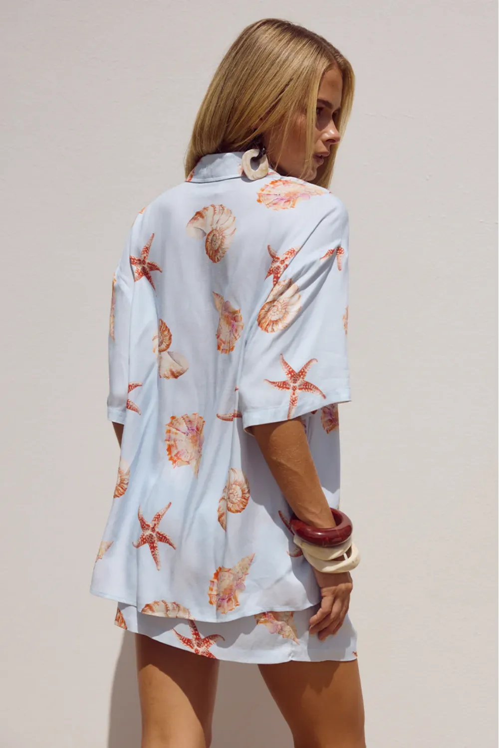 Adelyn Mini Skirt Blue Seashell sold by Sand Dollar product image thumbnail 4