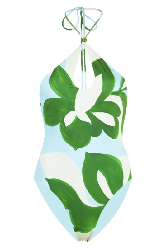 Amoree Blue Keyhole One Piece sold by Sand Dollar