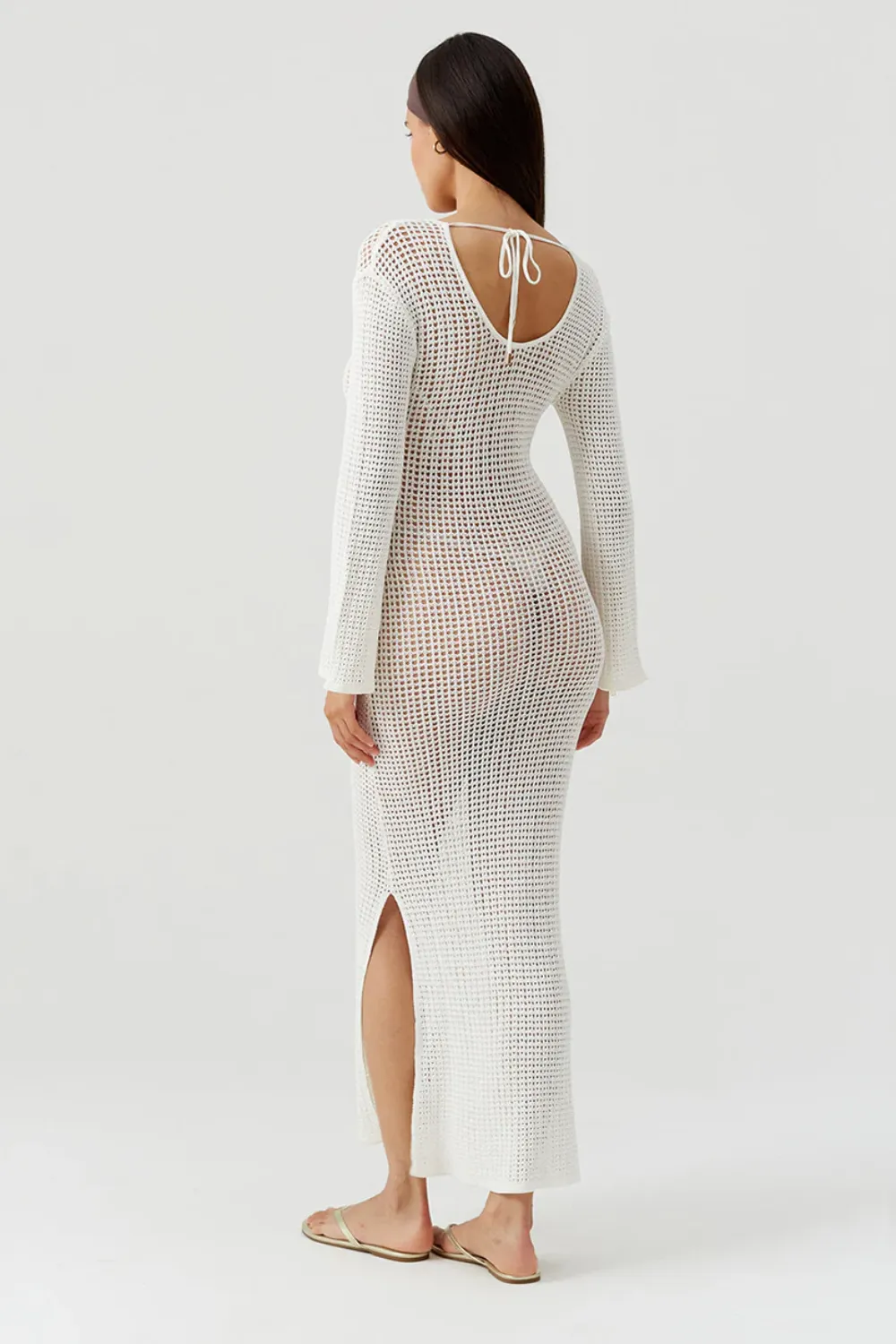 Casey Long Dress White sold by Sand Dollar product image thumbnail 4