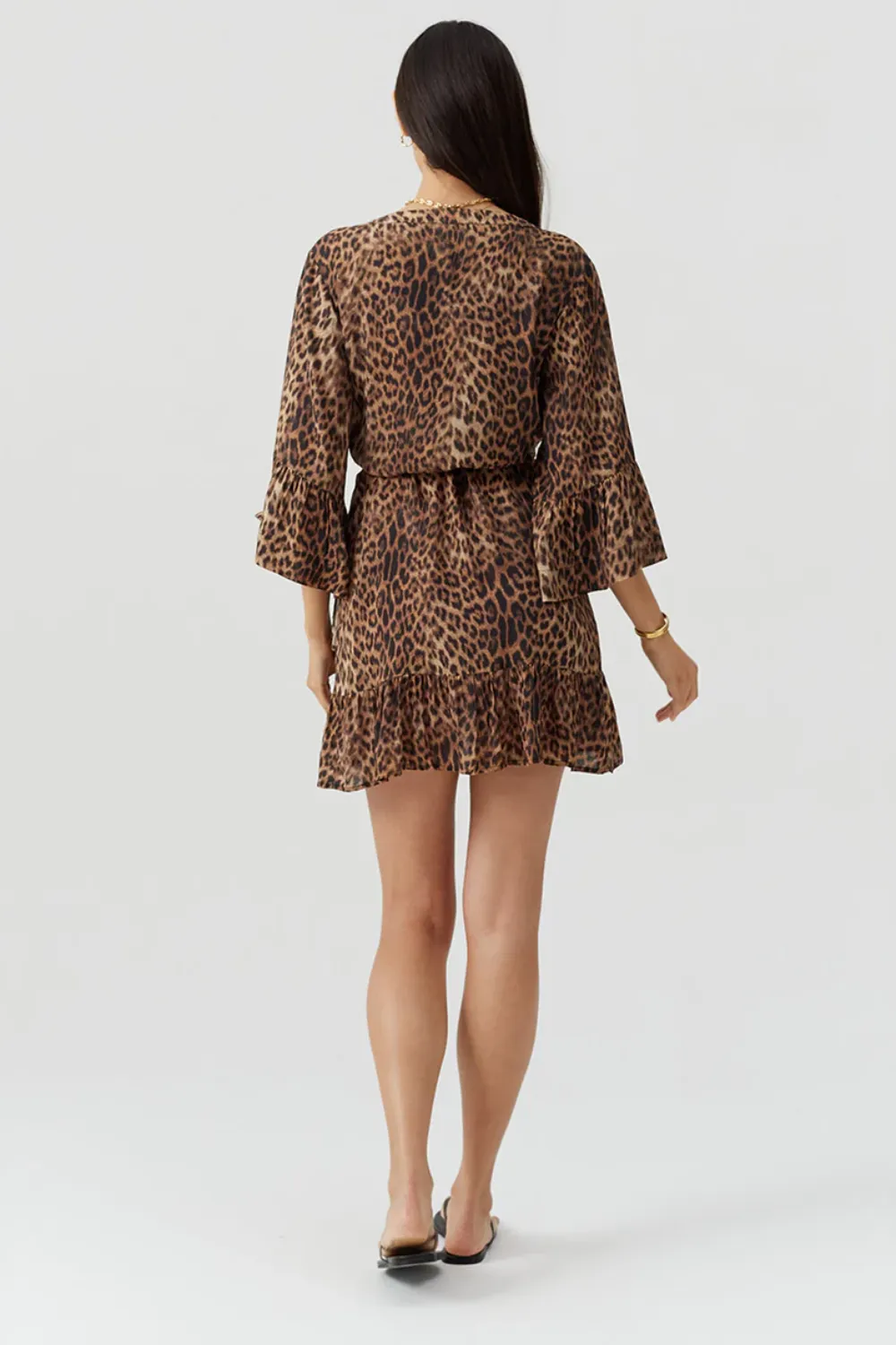 Tegan Wrap Dress Cheetah sold by Sand Dollar product image thumbnail 4