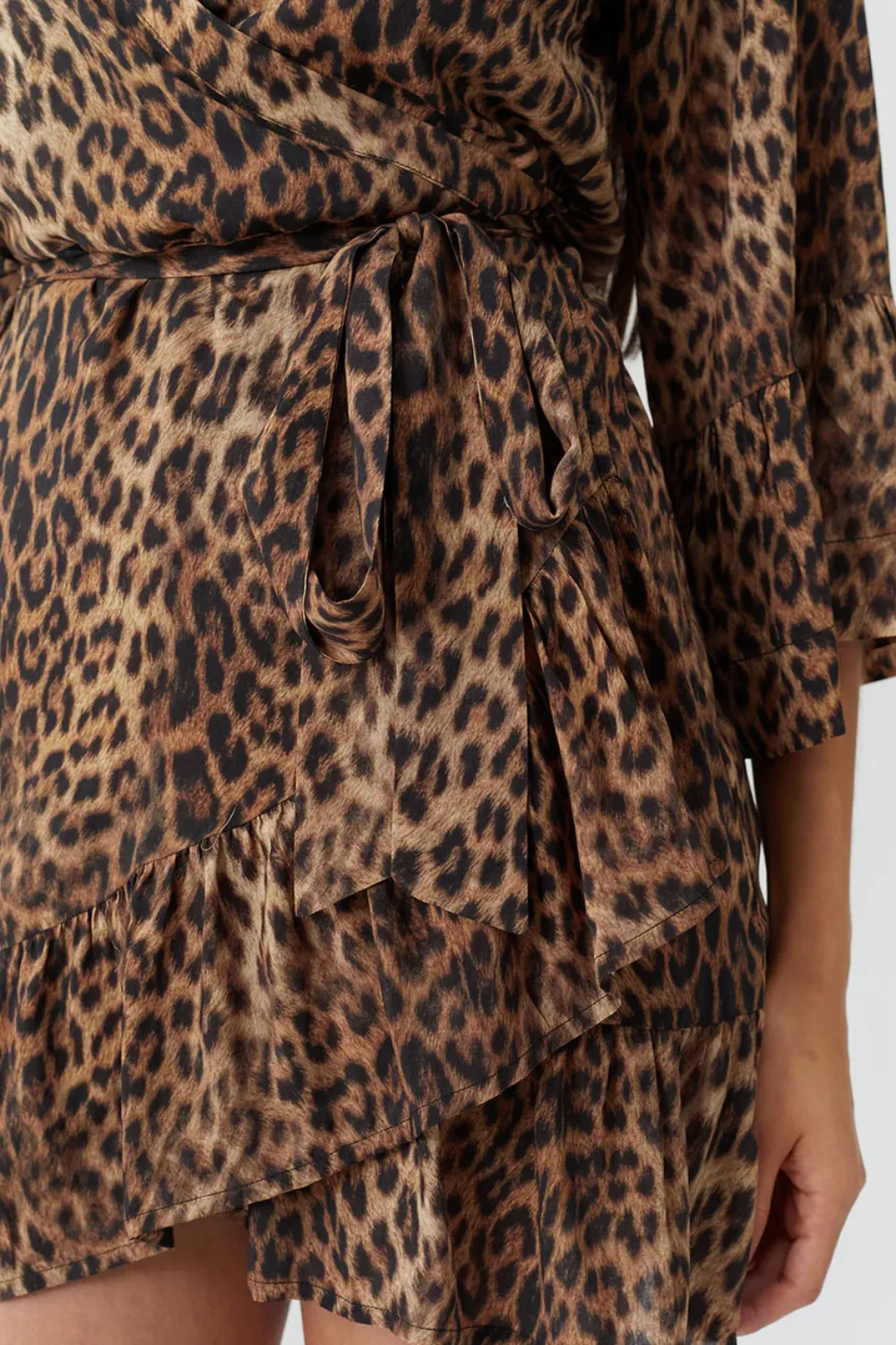 Tegan Wrap Dress Cheetah sold by Sand Dollar product image thumbnail 5