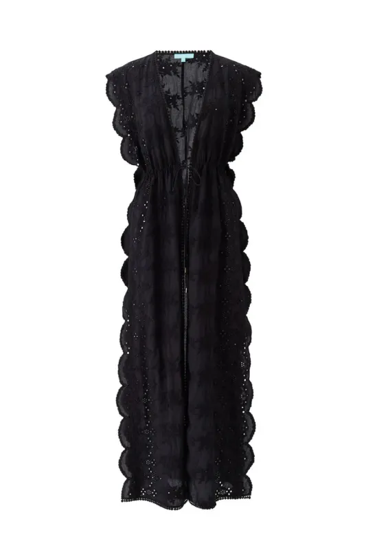 Talitha Long Kaftan Black made by Melissa Odabash