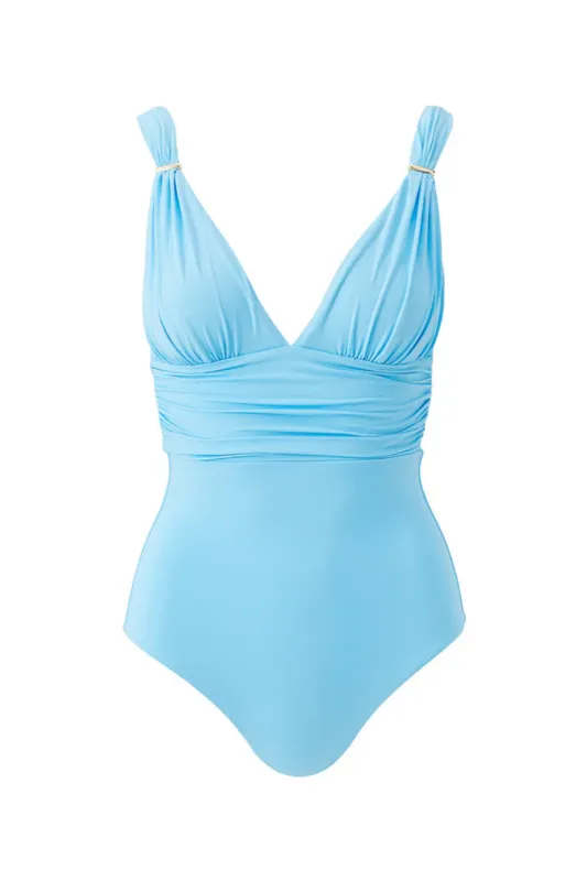 Panarea One Piece Celeste sold by Sand Dollar