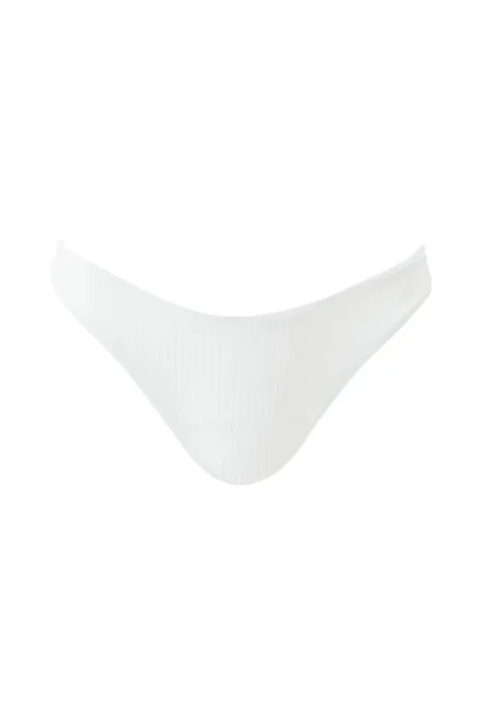 Noto Bikini Bottom Cream Ribbed sold by Sand Dollar