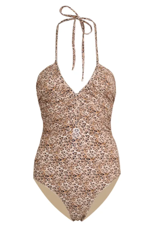 Josie One Piece Leopard sold by Sand Dollar