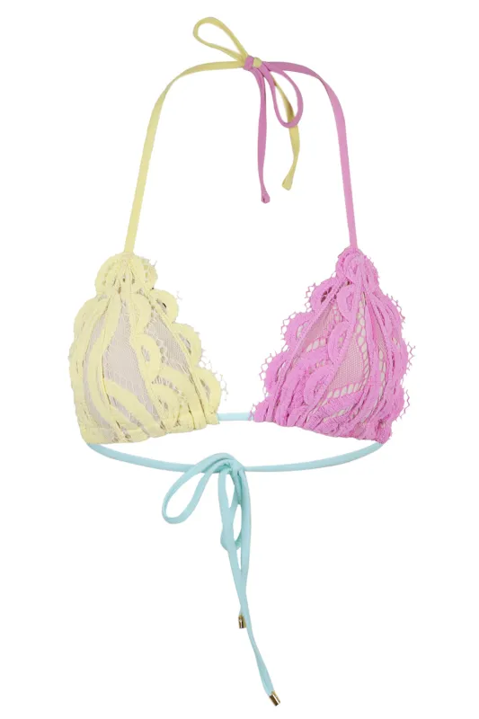 Lace Triangle Top Sweet Pea sold by Sand Dollar