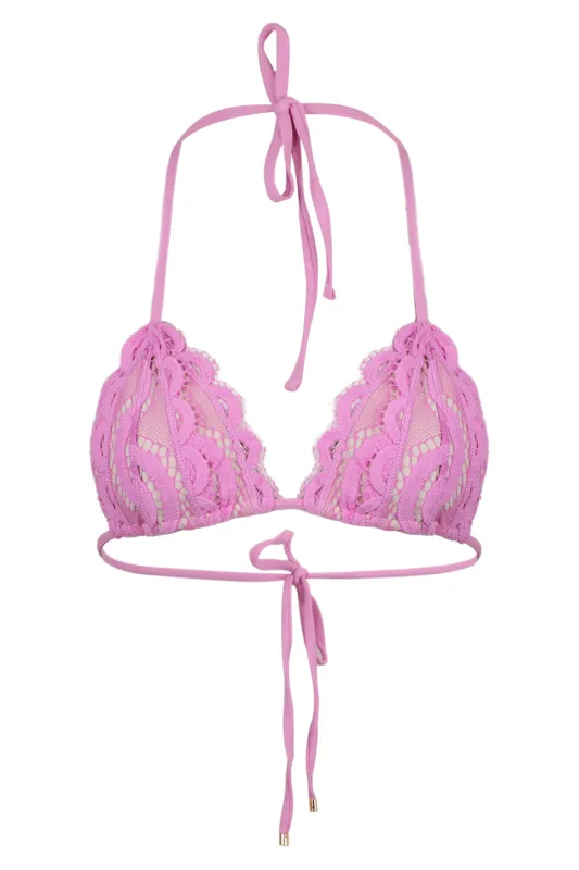 Lace Triangle Top Wisteria sold by Sand Dollar