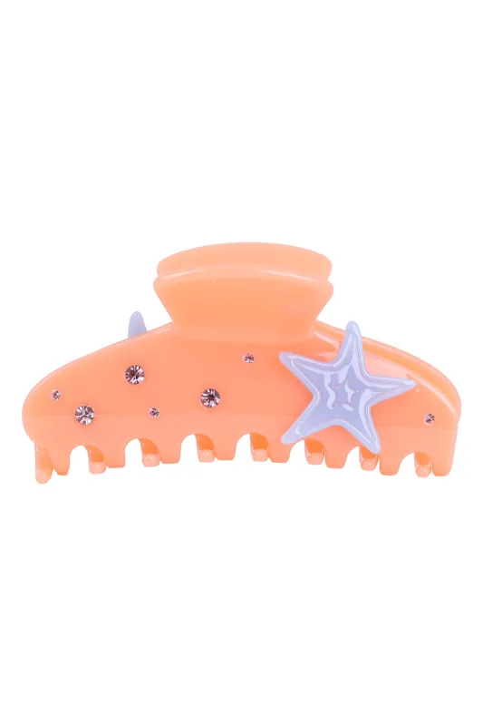 Starry Coral Hair Claw Clip made by Sand Dollar