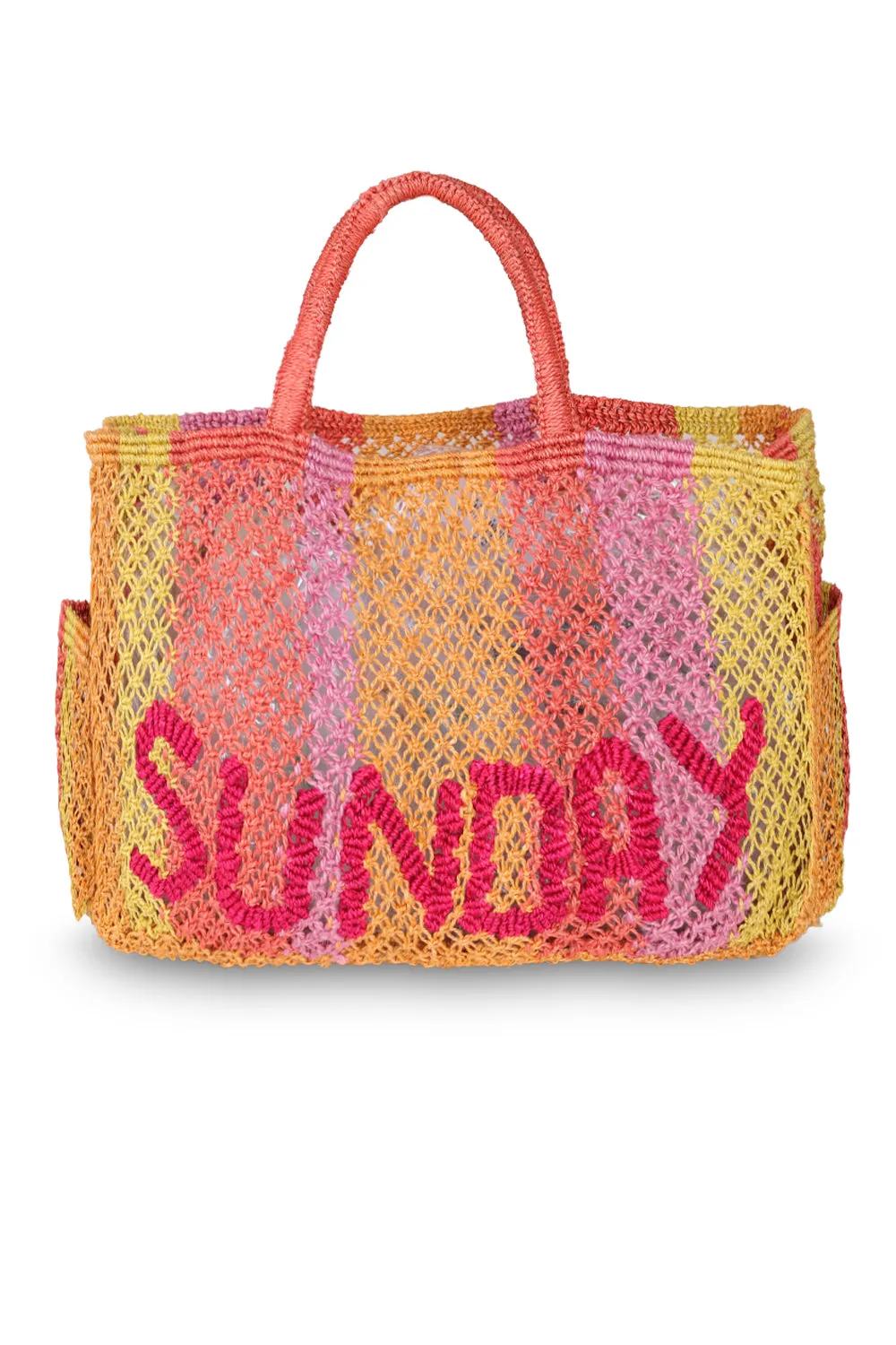 Henry Sunday Raspberry Jute Bag sold by Sand Dollar