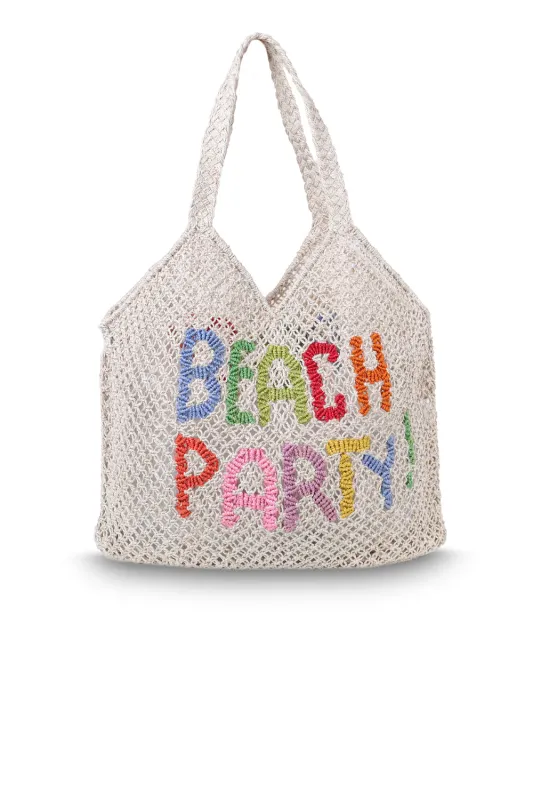 Drew Beach Party Natural Jute Bag sold by Sand Dollar