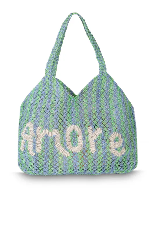 Dora Amore Green Jute Bag sold by Sand Dollar