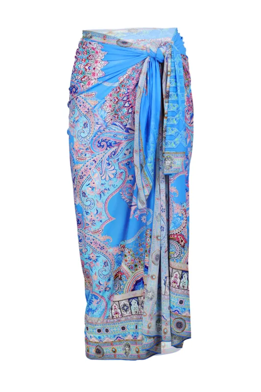 Multi Wear Long Sarong Footsteps in Folklore sold by Sand Dollar