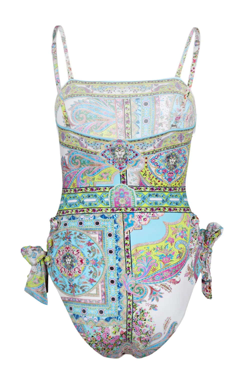 Bandeau One Piece with Eyelet Tie Side Magic Carpet Ride sold by Sand Dollar product image thumbnail 3