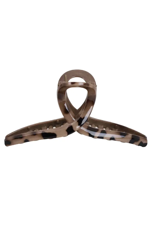 Matte Tortoise Shell Hair Claw Clip sold by Sand Dollar