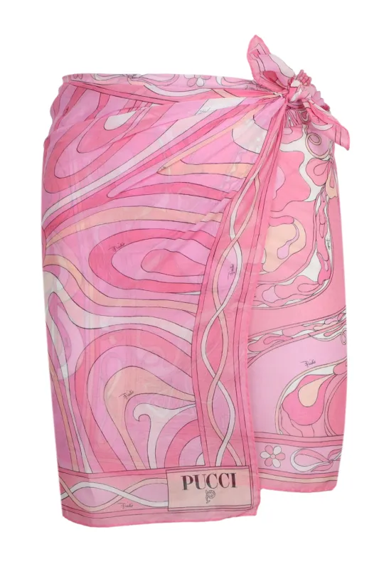 Cotton Pareo with Mixed Prints Rosa sold by Sand Dollar