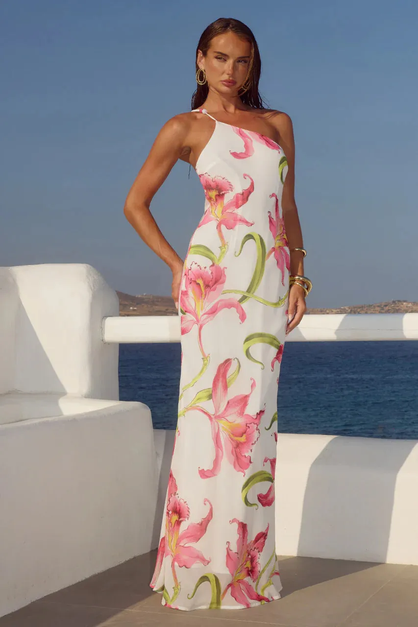 Sondrey One Shoulder Maxi Dress Celina Pink sold by Sand Dollar product image thumbnail 5