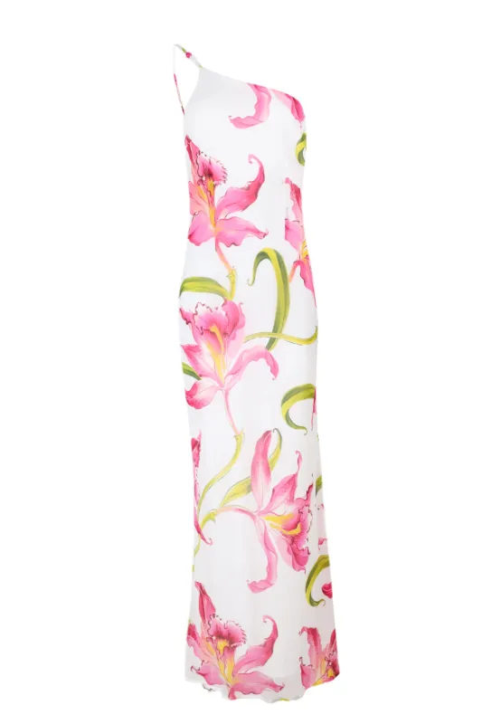 Sondrey One Shoulder Maxi Dress Celina Pink sold by Sand Dollar