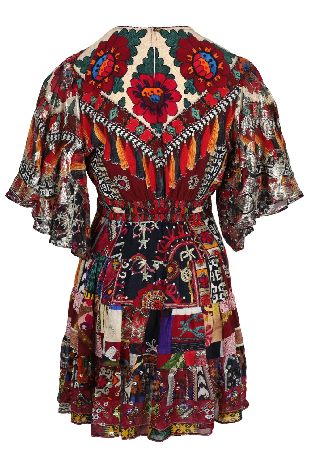 Tiered Skirt Mini Dress Patchwork Alchemy sold by Sand Dollar product image thumbnail 3