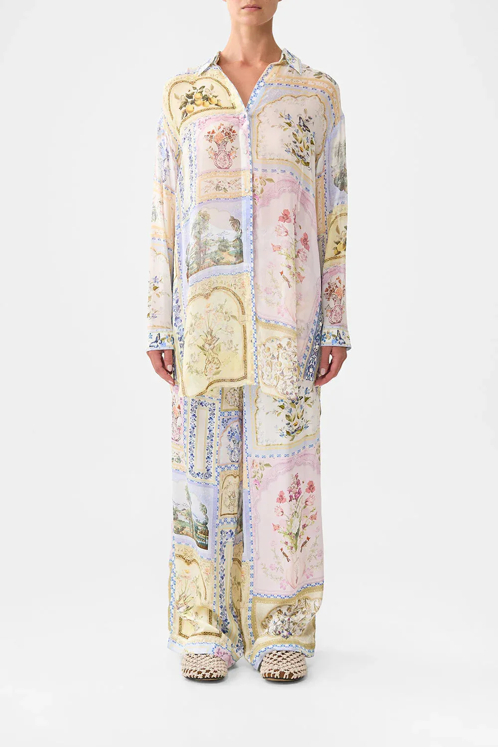 Shirt Tunic with Side Buttons Botanical Ballads sold by Sand Dollar product image thumbnail 2