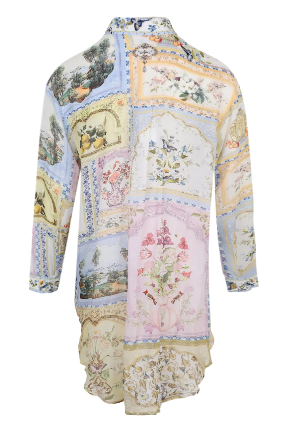 Shirt Tunic with Side Buttons Botanical Ballads sold by Sand Dollar product image thumbnail 3