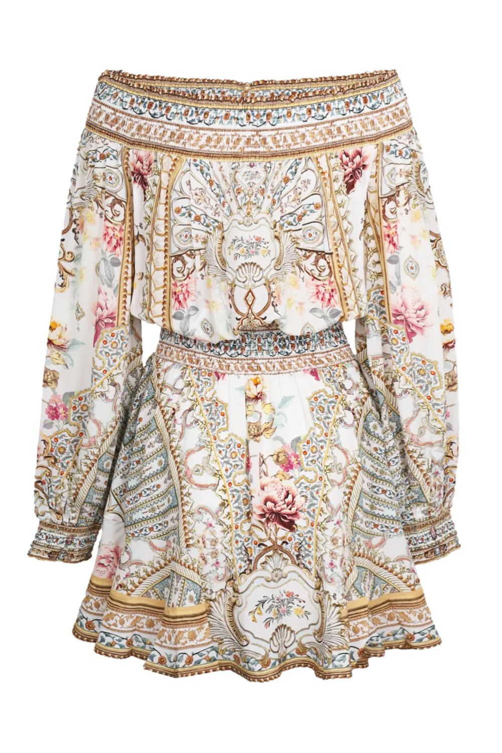 Off Shoulder Short Dress Ottoman Dynasty sold by Sand Dollar