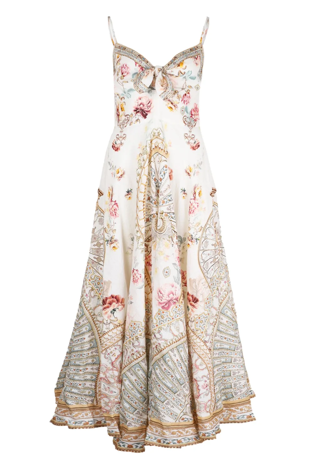 Long Dress with Tie Front Ottoman Dynasty sold by Sand Dollar