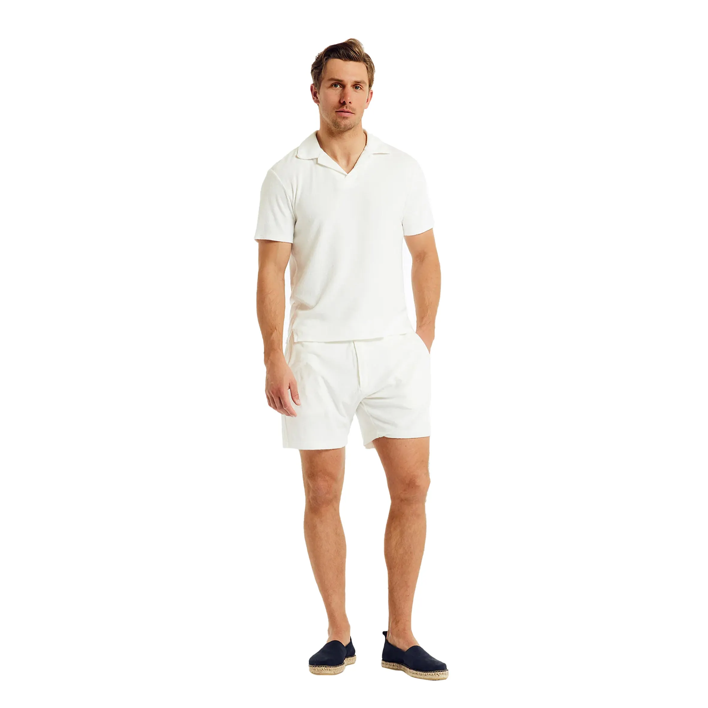 Men's Faustino Terry Cotton Blend Polo - Ivory sold by Sand Dollar product image thumbnail 2