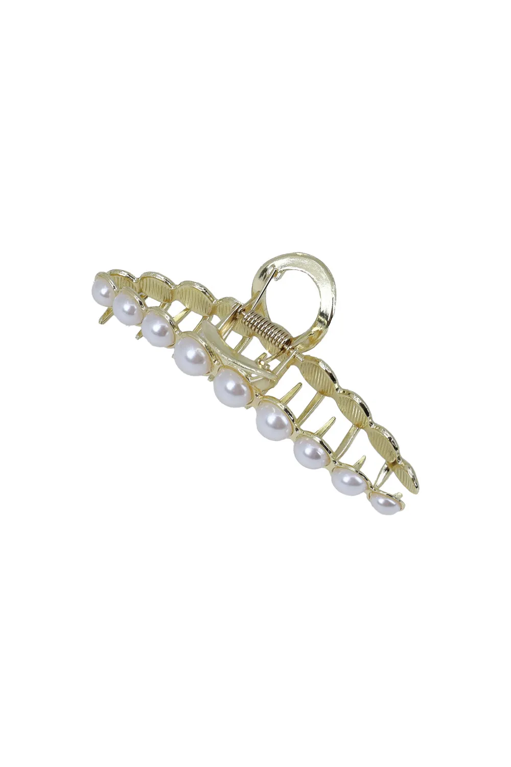 Gold Pearl Hair Claw Clip sold by Sand Dollar product image thumbnail 2