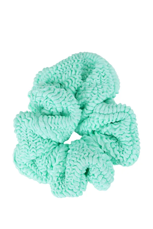 Scrunchie Metallic Mint made by Hunza G