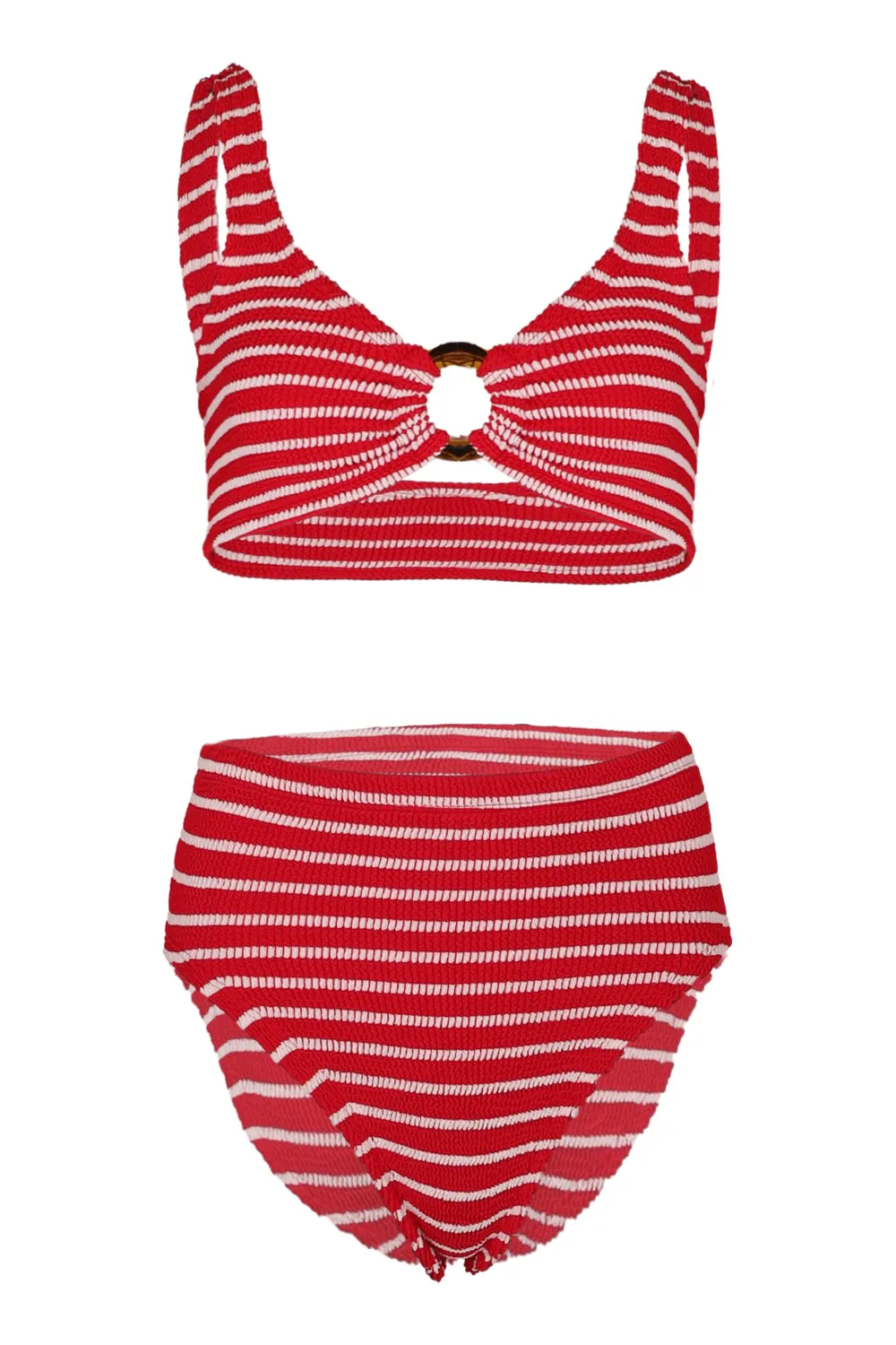 Nadine Bikini Red/White sold by Sand Dollar