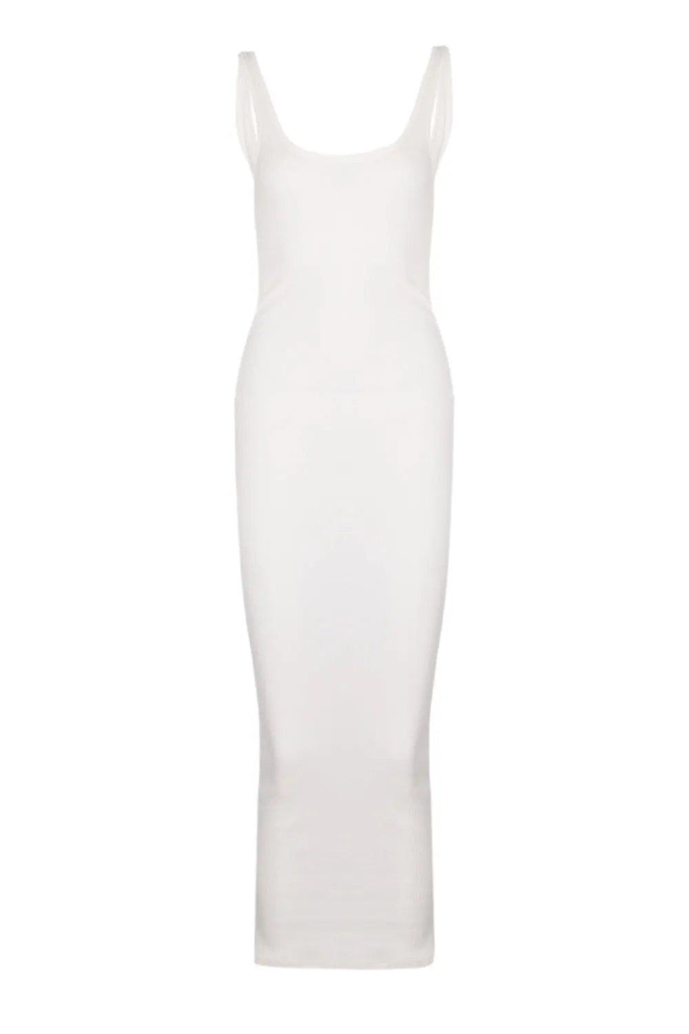 Jennifer Rib Midi Dress Cream sold by Sand Dollar