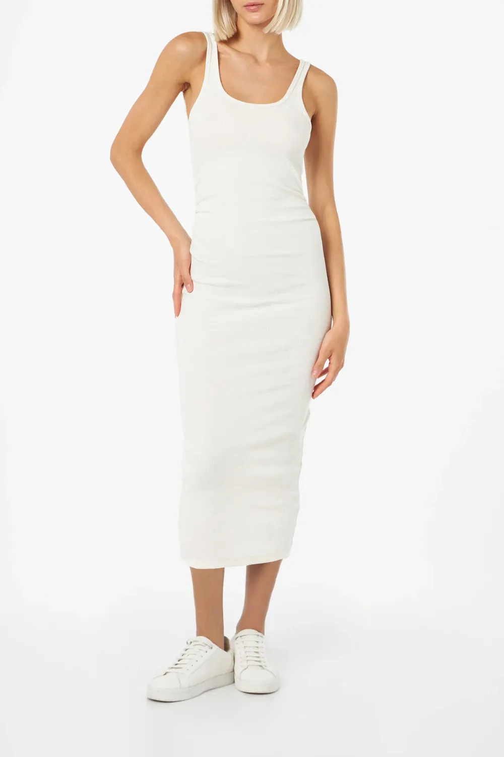 Jennifer Rib Midi Dress Cream sold by Sand Dollar product image thumbnail 2