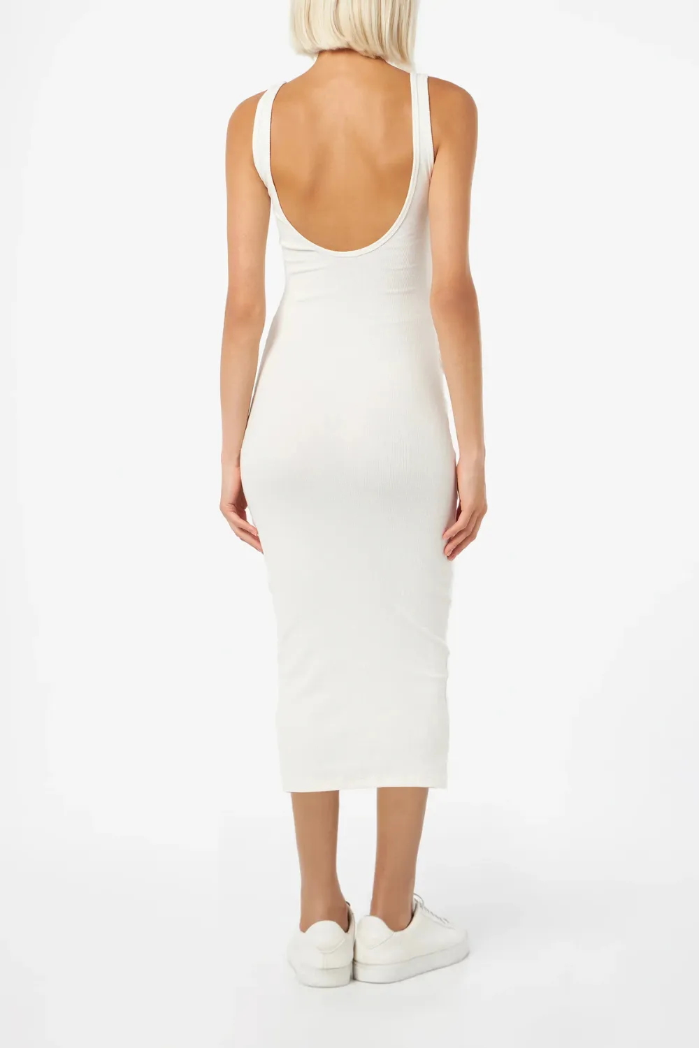 Jennifer Rib Midi Dress Cream sold by Sand Dollar product image thumbnail 4