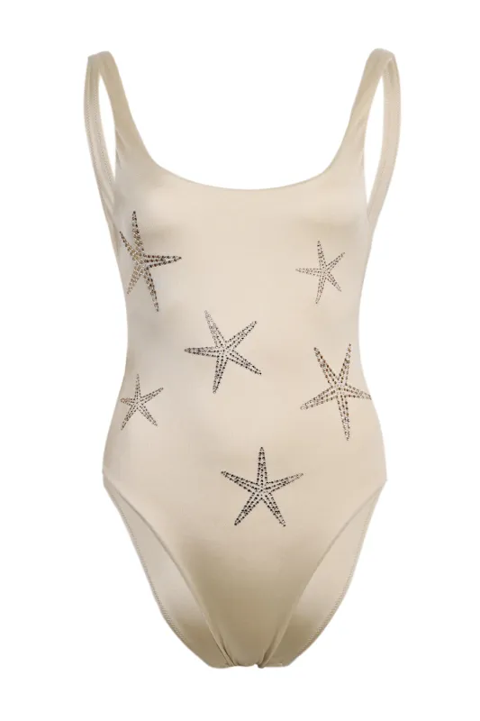Lora One Piece Starfish with Rhinestones sold by Sand Dollar