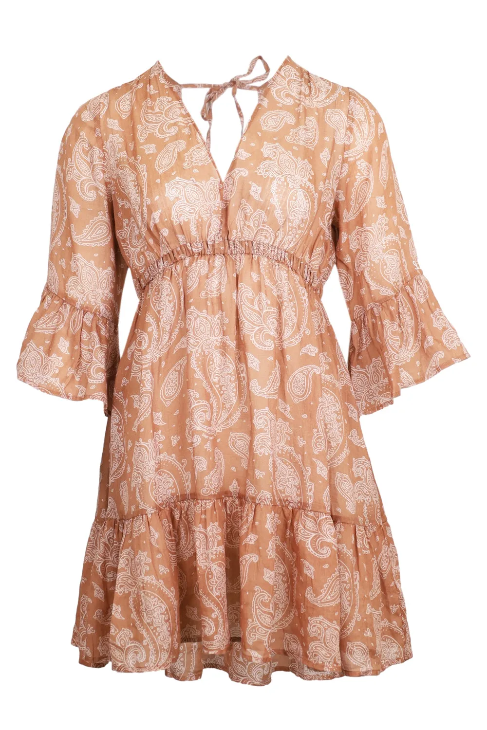 Ramie Elegant Paisley Print Dress sold by Sand Dollar