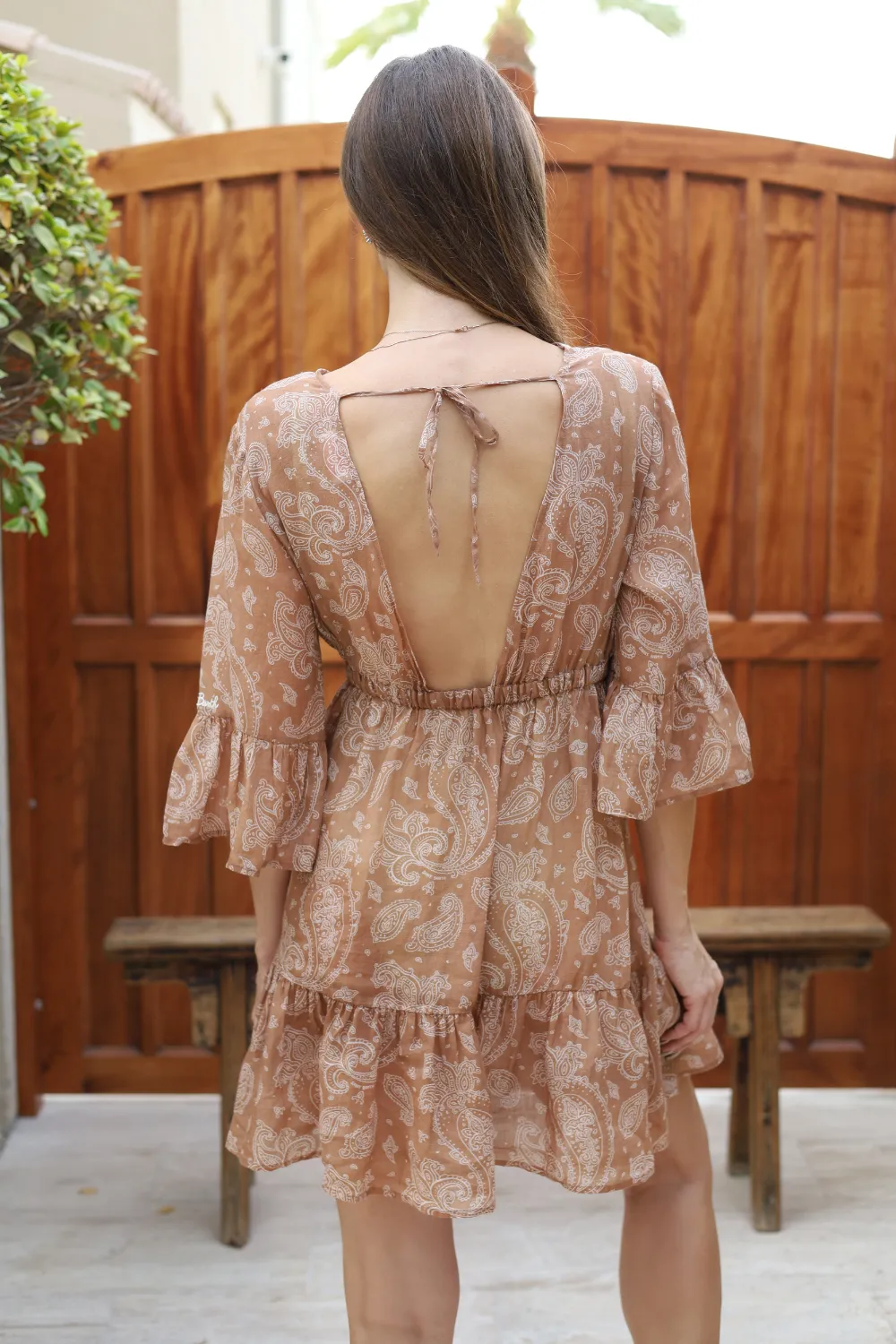 Ramie Elegant Paisley Print Dress sold by Sand Dollar product image thumbnail 4