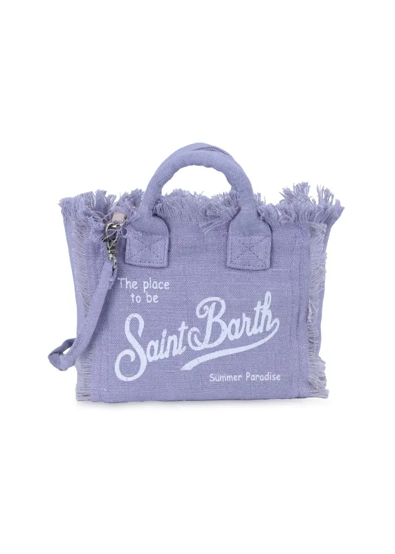 Mini Vanity Lilac Tote Bag made by MC2 Saint Barth