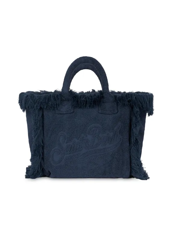 Colette Terry Navy Blue Tote Bag sold by Sand Dollar
