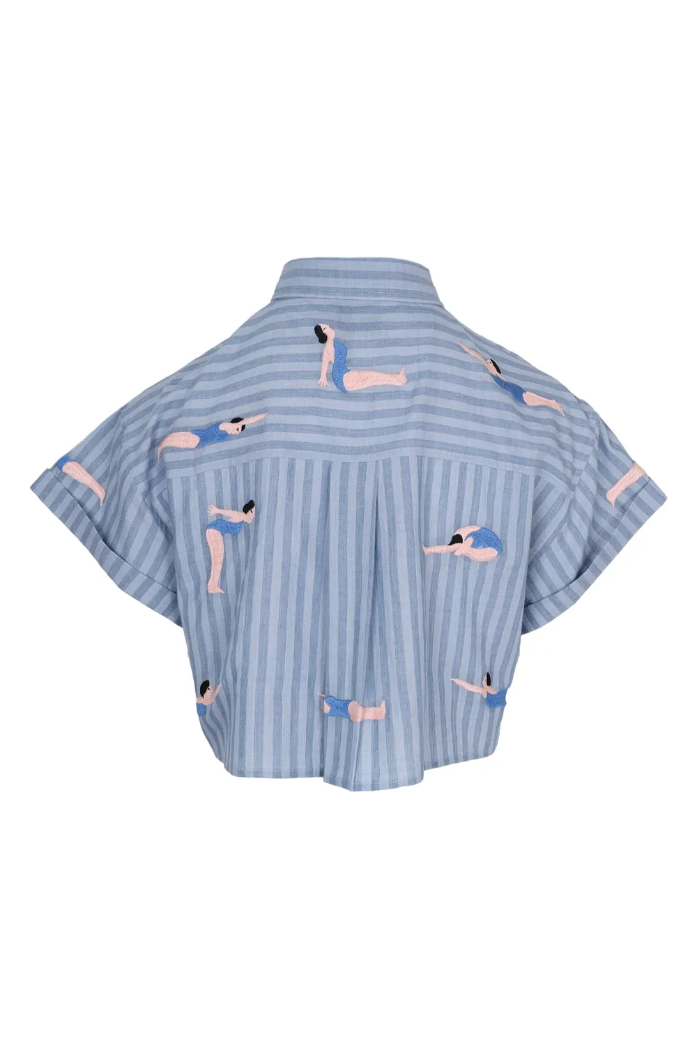 Blue Stripe Diver Set Linen sold by Sand Dollar product image thumbnail 5