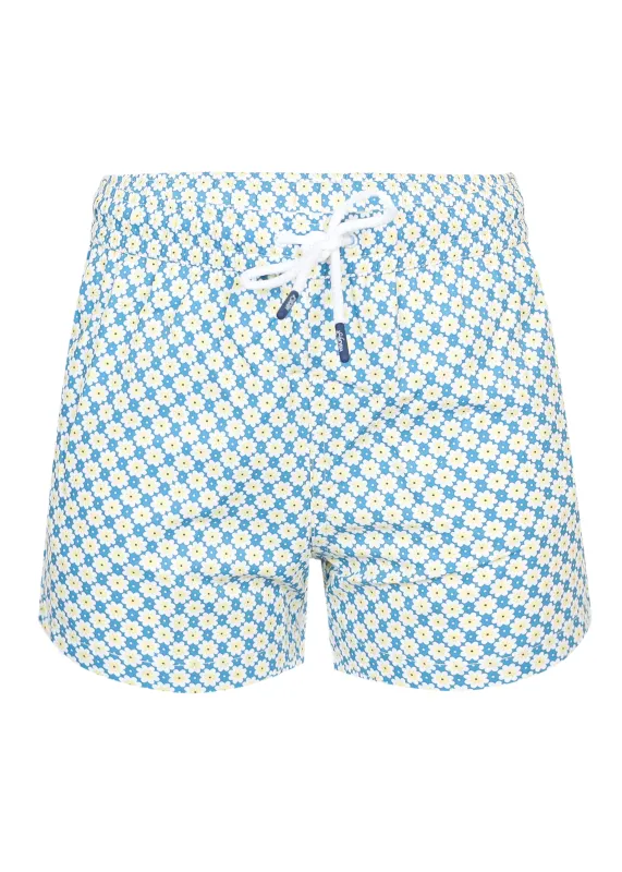 Men Swim Short Floral Yellow sold by Sand Dollar