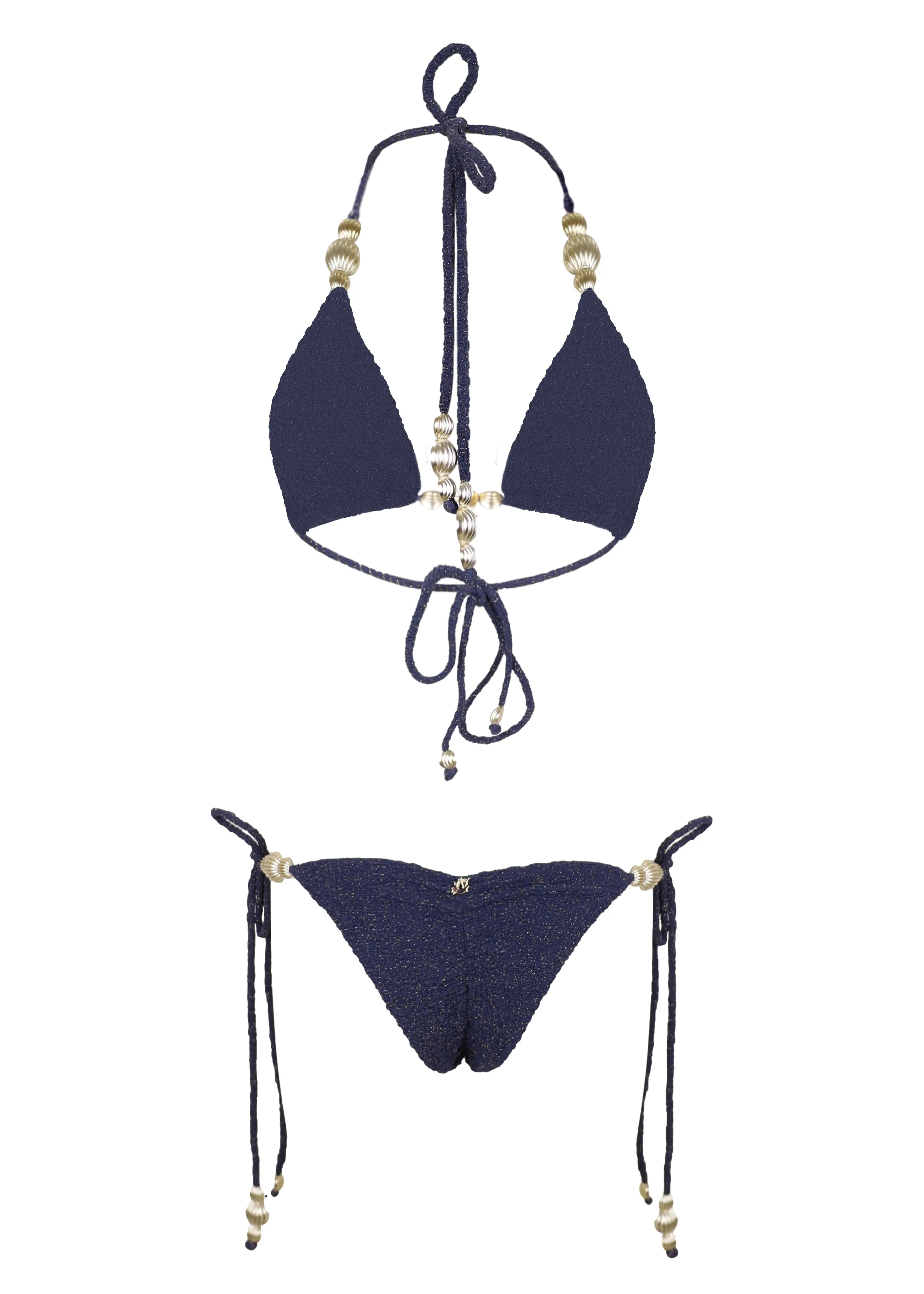 Shimmer Navy Bikini Set sold by Sand Dollar product image thumbnail 3