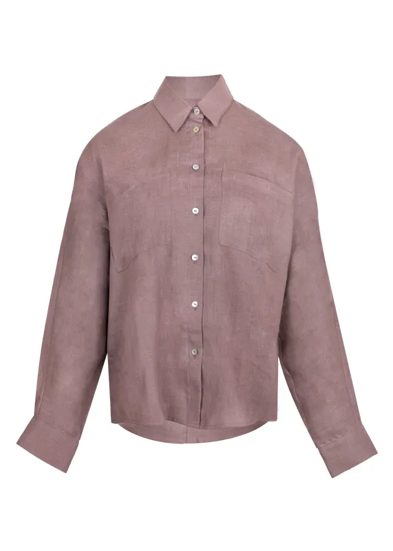 Biscuit Linen Shirt sold by Sand Dollar
