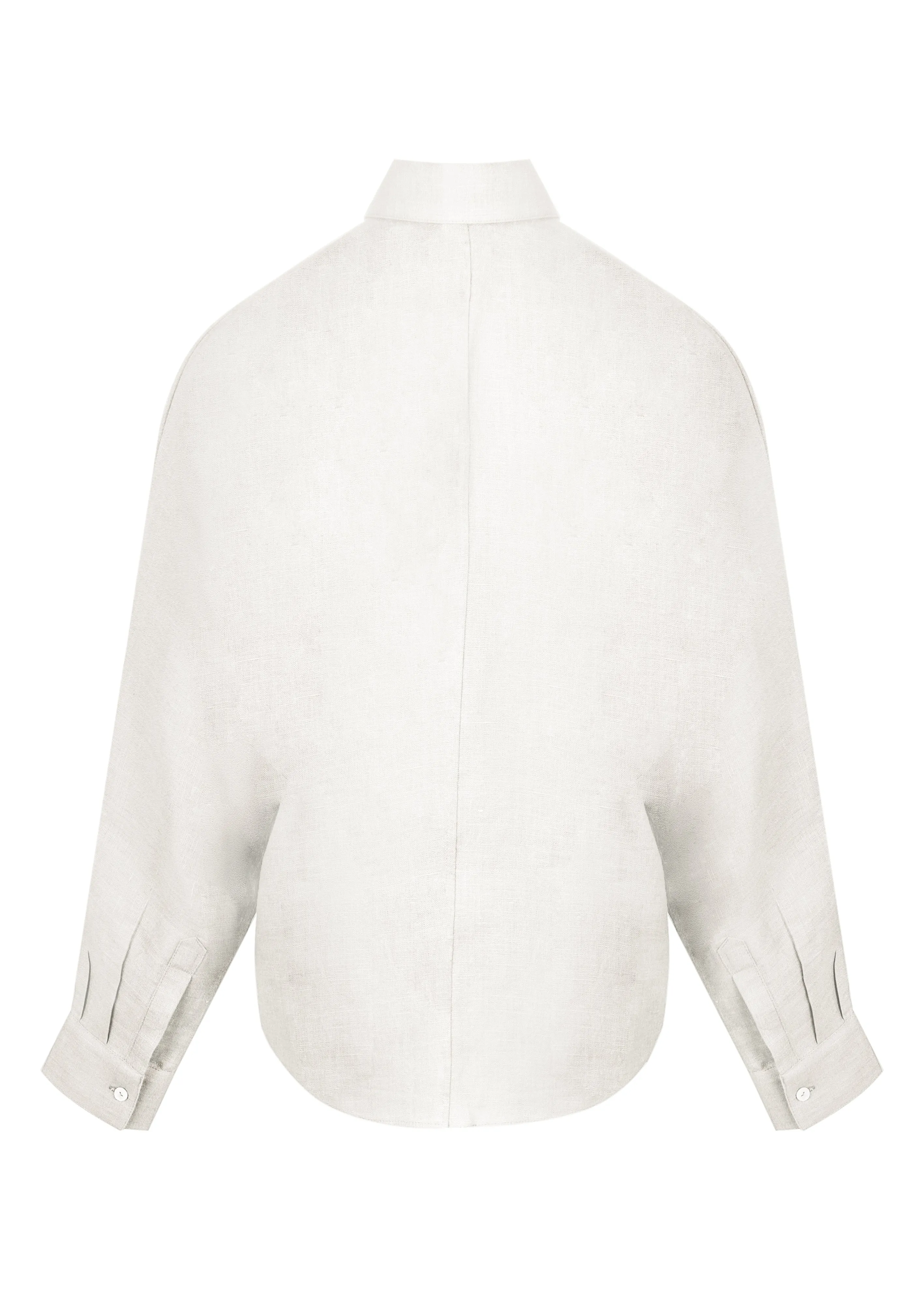 Cream Linen Shirt sold by Sand Dollar product image thumbnail 2