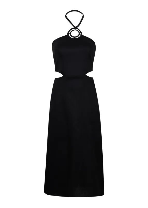 Jane Long Dress Black made by Vix