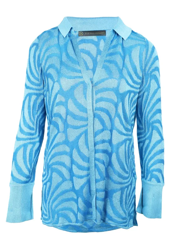 Jacquard Lara Blouse sold by Sand Dollar