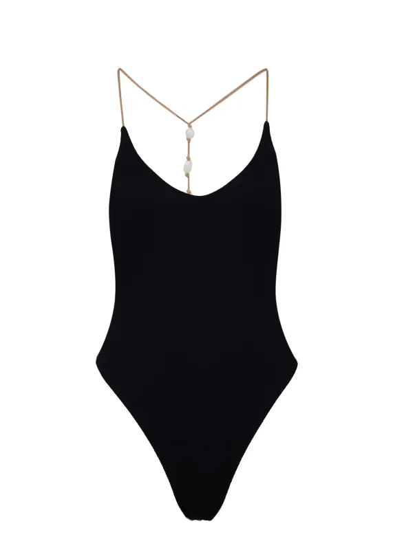 Firenze Ney T Back One Piece Black sold by Sand Dollar