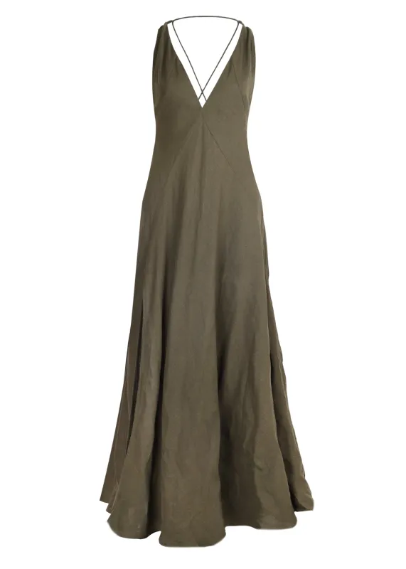 Marbella Long Dress Evergreen sold by Sand Dollar