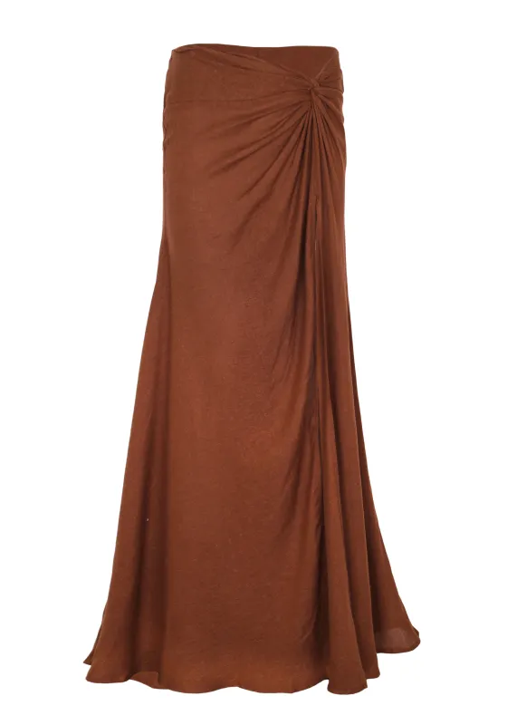Sirene Long Skirt Brown sold by Sand Dollar