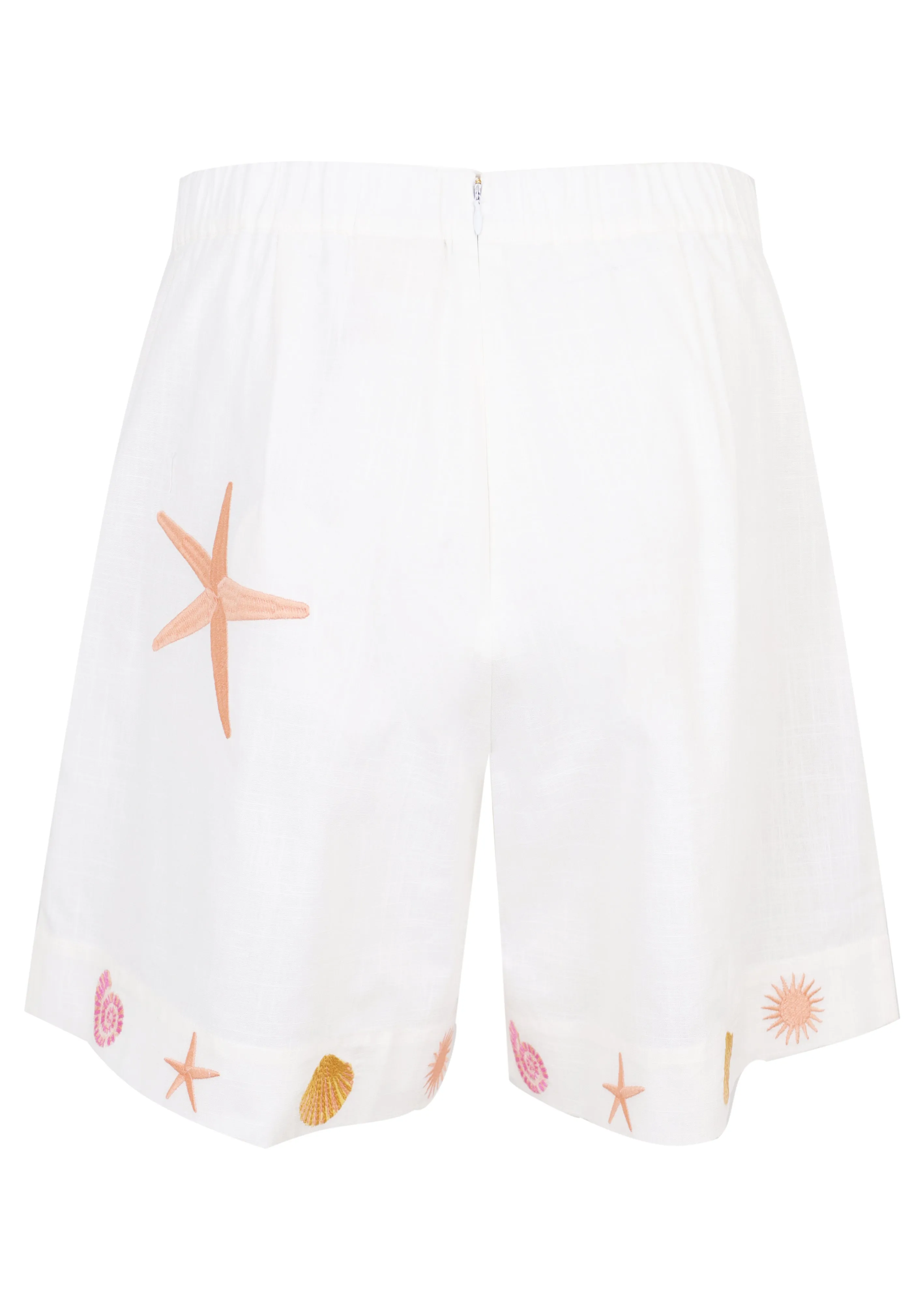 Embroidered Pleated Mid Length Short sold by Sand Dollar product image thumbnail 3