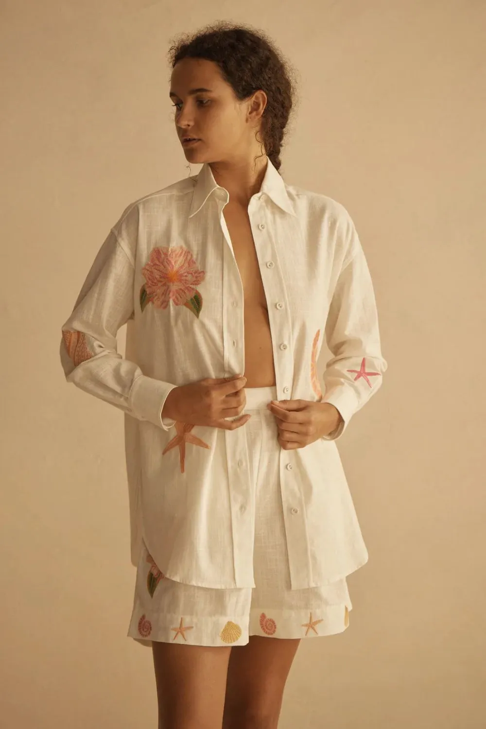 Embroidered Long Sleeve Shirt Alcio sold by Sand Dollar product image thumbnail 2
